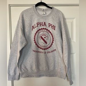 Alpha Phi sweatshirt